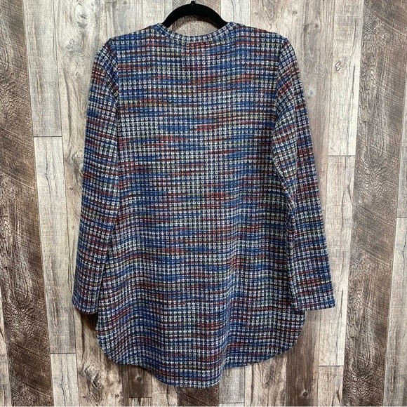 Pure Essence- Multicolored Long Sleeve Tunic Top- Sz. M - Picture 7 of 10